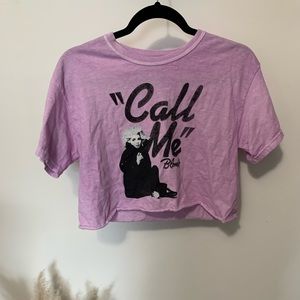 Call me Blondie Cropped Tee Shirt